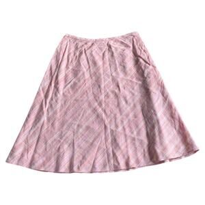 Y2K Low Rise Striped Midi Skirt